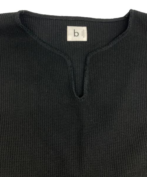 BLURHMS（ブラームス）blurhms (ブラームス) Rough&Smooth Thermal Over Neck L/S/ラフ＆スムース サーマル オーバー ネック ロングスリーブ ブラック サイズ:3の古着・服飾アイテム