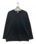 blurhms（ブラームス）の古着「Rough&Smooth Thermal Over Neck L/S/ラフ＆スムース サーマル オーバー ネック ロングスリーブ」｜ブラック