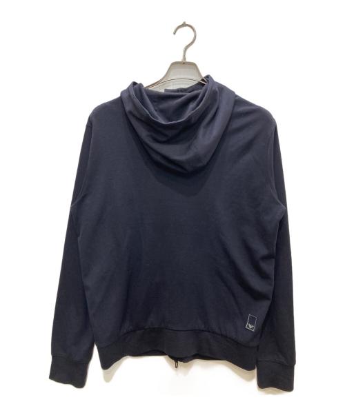 EMPORIO ARMANI（エンポリオアルマーニ）EMPORIO ARMANI (エンポリオアルマーニ) フーデッドジャケット ネイビー サイズ:Ｍの古着・服飾アイテム