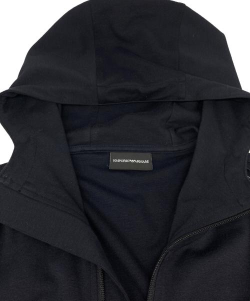 EMPORIO ARMANI（エンポリオ アルマーニ）EMPORIO ARMANI (エンポリオ アルマーニ) フーデッドジャケット ネイビー サイズ:Ｍの古着・服飾アイテム