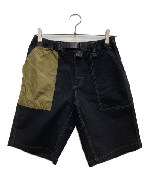 GRAMICCI（グラミチ）GRAMICCI (グラミチ) BRIEFING (ブリーフィング) BEAMS (ビームス) ハーフパンツ ブラック×カーキ サイズ:Ｍの古着・服飾アイテム