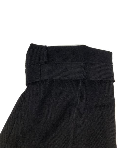 MHL（エムエイチエル）MHL (エムエイチエル) ウール サージ ミリタリー トラウザーズ ブラック サイズ:2の古着・服飾アイテム