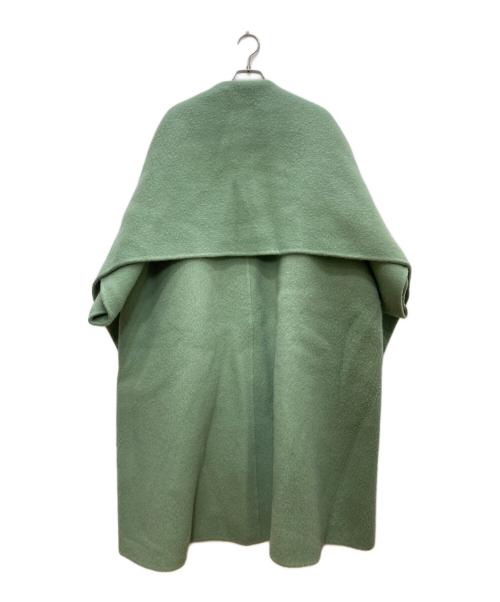 DRAWER（ドゥロワー）Drawer (ドゥロワー) ハーフスリーブガウンコート グリーン サイズ:36の古着・服飾アイテム