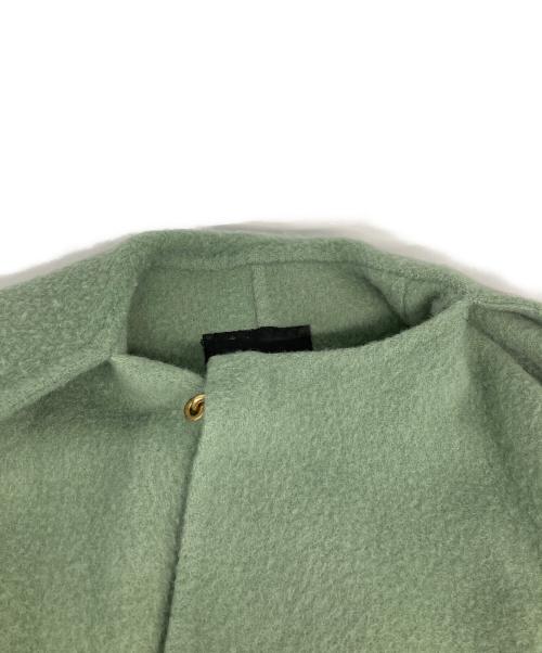 DRAWER（ドゥロワー）Drawer (ドゥロワー) ハーフスリーブガウンコート グリーン サイズ:36の古着・服飾アイテム