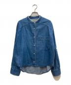 blanc basqueブランバスク）の古着「パールボタンデニムシャツ」｜インディゴ