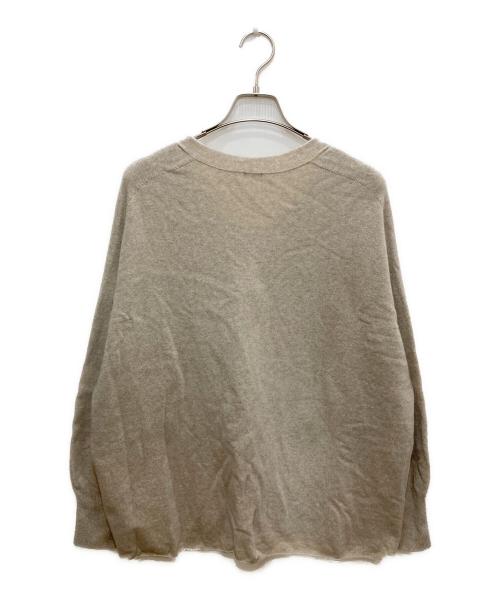 IENA（イエナ）IENA (イエナ) Fineニュージーウール ニュアンス Vプルオーバー ベージュ サイズ:FREEの古着・服飾アイテム