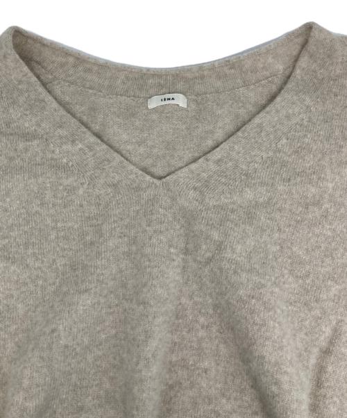 IENA（イエナ）IENA (イエナ) Fineニュージーウール ニュアンス Vプルオーバー ベージュ サイズ:FREEの古着・服飾アイテム