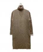 POLO RALPH LAURENポロ・ラルフローレン）の古着「ニットワンピース」｜ベージュ