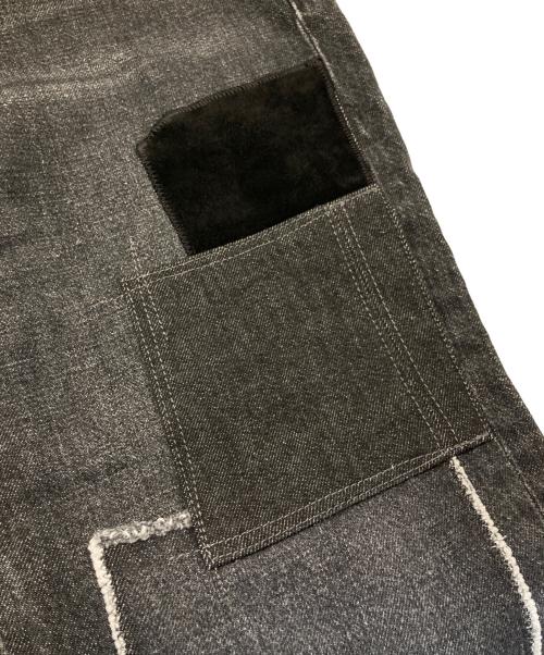 POLO RALPH LAUREN（ポロ・ラルフローレン）POLO RALPH LAUREN (ポロ・ラルフローレン) パッチワークデニムパンツ ブラック サイズ:25の古着・服飾アイテム
