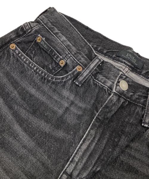 POLO RALPH LAUREN（ポロ・ラルフローレン）POLO RALPH LAUREN (ポロ・ラルフローレン) 装飾デニムパンツ ブラック サイズ:25Rの古着・服飾アイテム
