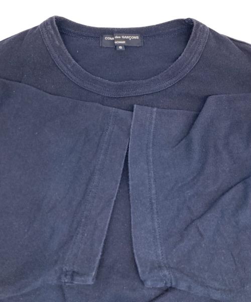 COMME des GARCONS HOMME（コムデギャルソン オム）COMME des GARCONS HOMME (コムデギャルソン オム) ロゴカットソー ネイビー サイズ:Ｓの古着・服飾アイテム