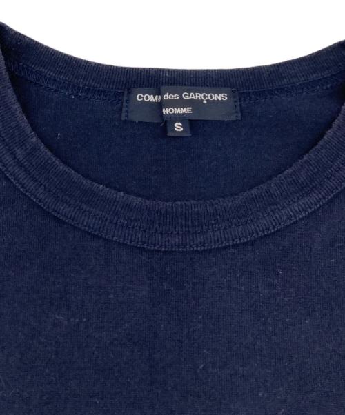 COMME des GARCONS HOMME（コムデギャルソン オム）COMME des GARCONS HOMME (コムデギャルソン オム) ロゴカットソー ネイビー サイズ:Ｓの古着・服飾アイテム