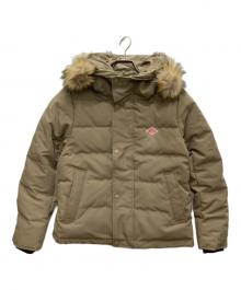 DANTON（ダントン）の古着「FAKE FAR HOODED DOWN JACKET/フェイクファーフーデッドダウンジャケット」｜ベージュ