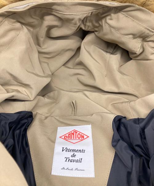 DANTON（ダントン）DANTON (ダントン) FAKE FAR HOODED DOWN JACKET/フェイクファーフーデッドダウンジャケット ベージュ サイズ:Ｓの古着・服飾アイテム