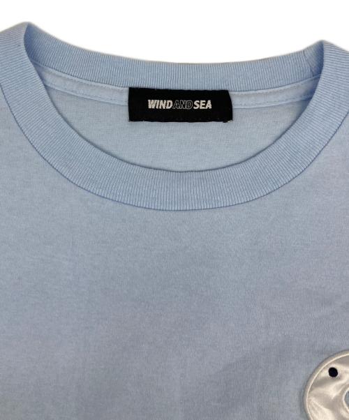 WIND AND SEA（ウィンダンシー）WIND AND SEA (ウィンダンシー) ロゴtシャツ ブルー サイズ:Ｌの古着・服飾アイテム