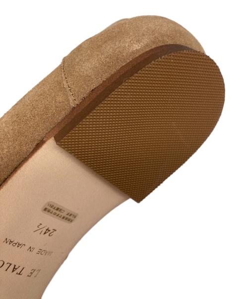 Le Talon（ル タロン）Le Talon (ル タロン) レザーキルトタッセルフラット ブラウン サイズ:24 1/2の古着・服飾アイテム