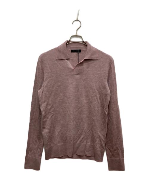 ERMENEGILDO ZEGNA（エルメネジルド・ゼニア）Ermenegildo Zegna (エルメネジルド・ゼニア) カシミヤブレンドニットポロ ピンク サイズ:46 未使用品の古着・服飾アイテム