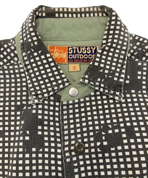 stussy OUTDOOR（ステューシーアウトドア）stussy outdoor (ステューシーアウトドア) 総柄シャツ ブラウン サイズ:Sの古着・服飾アイテム