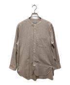 MACKINTOSH PHILOSOPHYマッキントッシュ フィロソフィー）の古着「GREY LABEL バンドカラーチェックシャツ」｜ブラウン