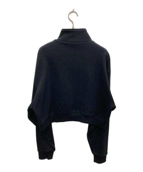 KEBOZ（ケボズ）KEBOZ (ケボズ) ハーフジップスウェット ブラック サイズ:LARGEの古着・服飾アイテム