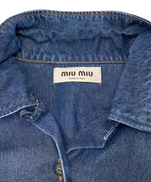 MIU MIU（ミュウミュウ）MIU MIU (ミュウミュウ) デニムシャツ インディゴ サイズ:38の古着・服飾アイテム