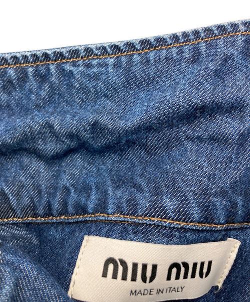 MIU MIU（ミュウミュウ）MIU MIU (ミュウミュウ) デニムシャツ インディゴ サイズ:38の古着・服飾アイテム