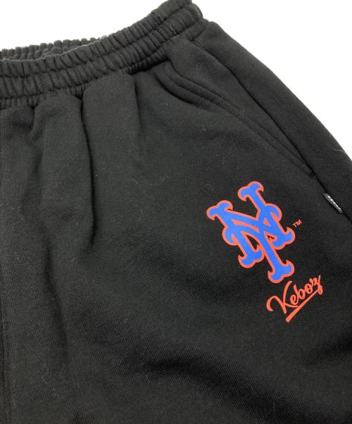 KEBOZ（ケボズ）KEBOZ (ケボズ) MLB NEW YORK METS LOGO SWEAT PANTS/MLB ニューヨーク メッツ ロゴ スウェット パンツ ブラック サイズ:Lの古着・服飾アイテム