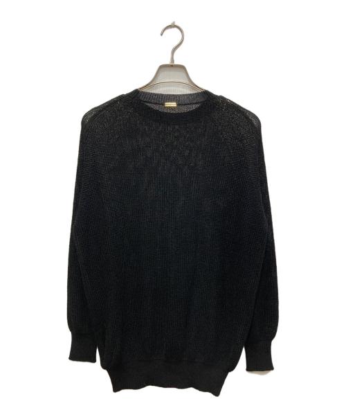 MICA&DEAL（マイカアンドディール）MICA&DEAL (マイカアンドディール) ルーズ畦ニットプルオーバー/ルーズアゼニットプルオーバー ブラック サイズ:FREE 未使用品の古着・服飾アイテム