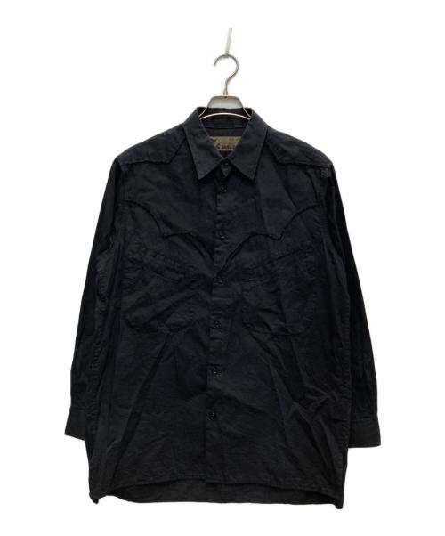 Y's（ワイズ）Y's (ワイズ) WESTERN CUTTING SHIRT/ウエスタンカッティングシャツ ネイビー サイズ:2の古着・服飾アイテム