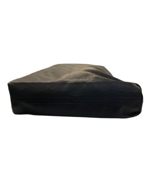 YOHJI YAMAMOTO（ヨウジヤマモト）YOHJI YAMAMOTO (ヨウジヤマモト) レザーハンドバッグ ブラックの古着・服飾アイテム