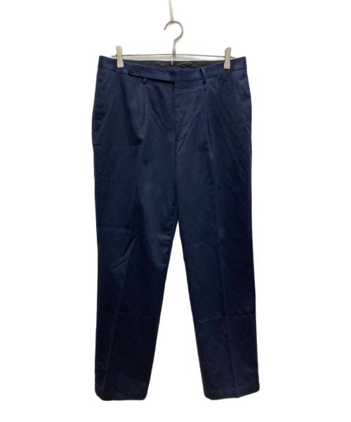 BEAMS F（ビームスエフ）BEAMS F (ビームスエフ) コットンツイル1プリーツスラックス ネイビー サイズ:50の古着・服飾アイテム