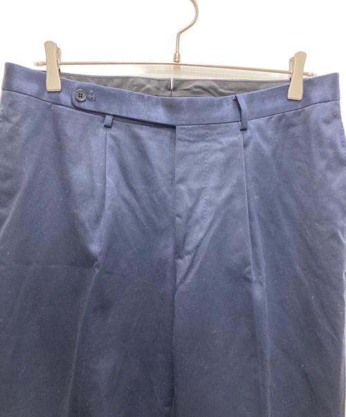 BEAMS F（ビームスエフ）BEAMS F (ビームスエフ) コットンツイル1プリーツスラックス ネイビー サイズ:50の古着・服飾アイテム