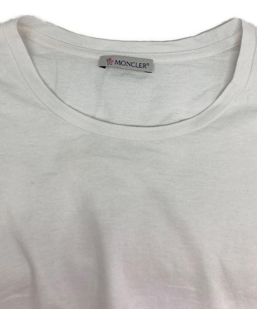 MONCLER（モンクレール）MONCLER (モンクレール) 半袖Tシャツ ホワイト サイズ:Mの古着・服飾アイテム