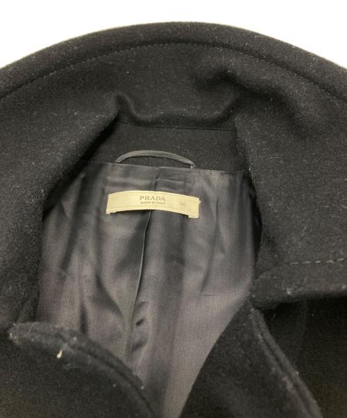 PRADA（プラダ）PRADA (プラダ) ステンカラーコート ブラック サイズ:38の古着・服飾アイテム