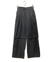 MAISON SPECIAL（メゾンスペシャル）の古着「2way Tuck Pants/2ウェイ タックパンツ」｜グレー
