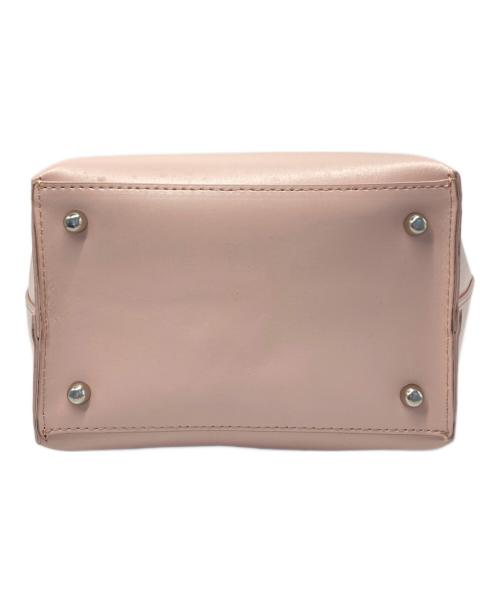 YAHKI（ヤーキ）YAHKI (ヤーキ) レザー巾着ミニショルダーバッグ ピンクの古着・服飾アイテム