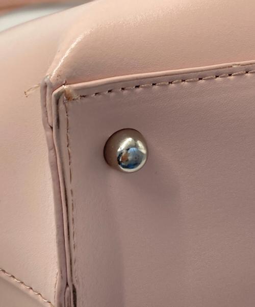 YAHKI（ヤーキ）YAHKI (ヤーキ) レザー巾着ミニショルダーバッグ ピンクの古着・服飾アイテム