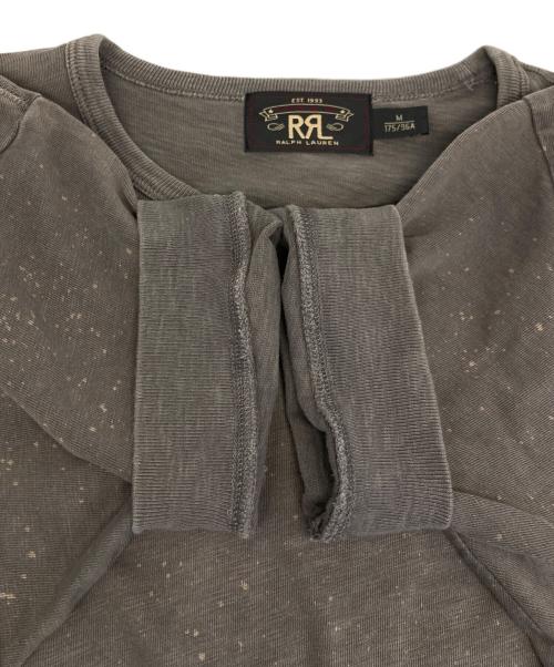 RRL（ダブルアールエル）RRL (ダブルアールエル) エイジング加工Tシャツ グレー サイズ:Ｍの古着・服飾アイテム