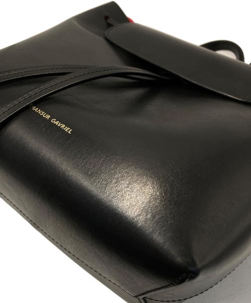 MANSUR GAVRIEL（マンサーガブリエル）mansur gavriel (マンサーガブリエル) レザーリュック ブラックの古着・服飾アイテム