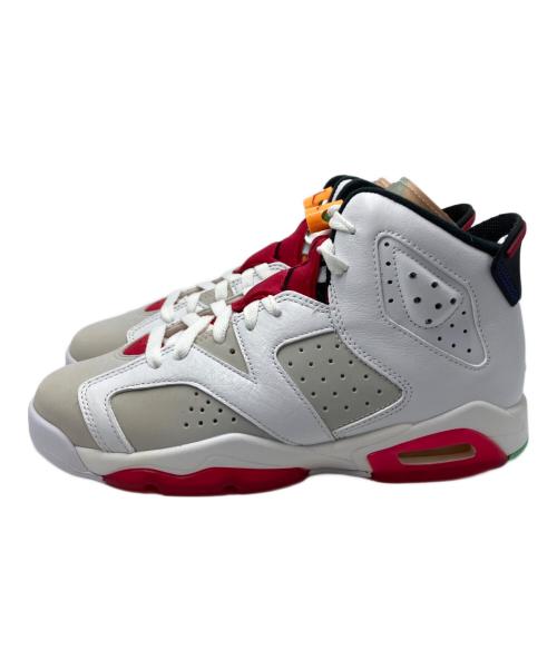 NIKE（ナイキ）NIKE (ナイキ) AIR JORDAN 6 RETRO GS/エア ジョーダン 6 レトロ GS ホワイト×レッド サイズ:cm24の古着・服飾アイテム