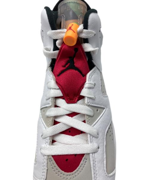 NIKE（ナイキ）NIKE (ナイキ) AIR JORDAN 6 RETRO GS/エア ジョーダン 6 レトロ GS ホワイト×レッド サイズ:cm24の古着・服飾アイテム