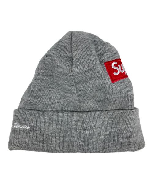 SUPREME（シュプリーム）Supreme (シュプリーム) New Era (ニューエラ) CROSS BOX LOGO BEANIE/クロス ボックス ロゴ ビーニー グレーの古着・服飾アイテム