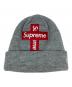 Supreme（シュプリーム）の古着「CROSS BOX LOGO BEANIE/クロス ボックス ロゴ ビーニー」｜グレー