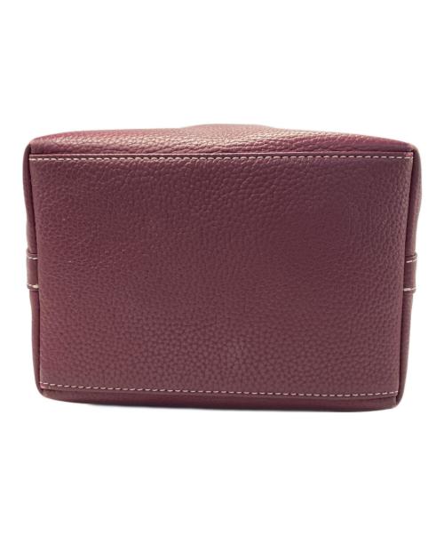 VASIC（ヴァジック）VASIC (ヴァジック) レザー巾着バッグ ワインレッドの古着・服飾アイテム
