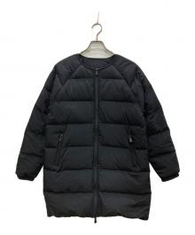 Pyrenex（ピレネックス）の古着「ARTNEY 2 アートニー2 ノーカラーダウンコート」｜ブラック