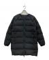 Pyrenex（ピレネックス）の古着「ARTNEY 2 アートニー2 ノーカラーダウンコート」｜ブラック