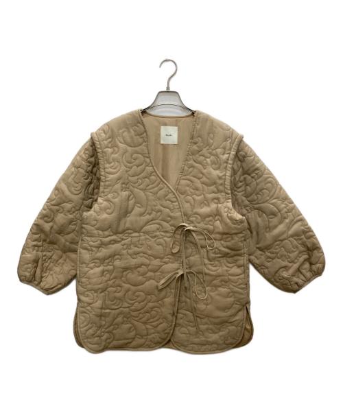 Eaphi（エフィ）eaphi (エフィ) leaf pattern quilting coat ベージュ サイズ:Fの古着・服飾アイテム