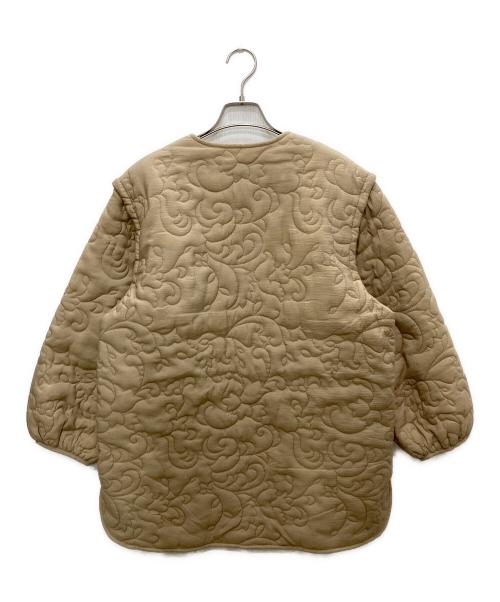 Eaphi（エフィ）eaphi (エフィ) leaf pattern quilting coat ベージュ サイズ:Fの古着・服飾アイテム