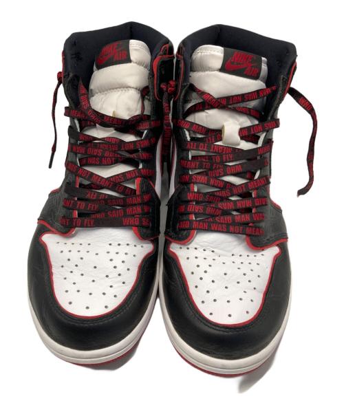 NIKE（ナイキ）NIKE (ナイキ) AIR JORDAN 1 RETRO HIGH OG/エアジョーダン 1 レトロ ハイ オリジナル ホワイト×ブラック サイズ:28.5㎝の古着・服飾アイテム