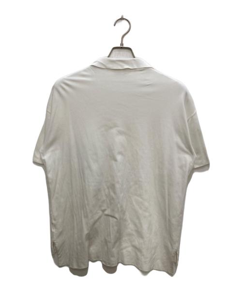 AURALEE（オーラリー）AURALEE (オーラリー) HIGH GAUGE PIQUE DOUBLE CLOTH POLO/鹿の子ポロシャツ ホワイト サイズ:3の古着・服飾アイテム